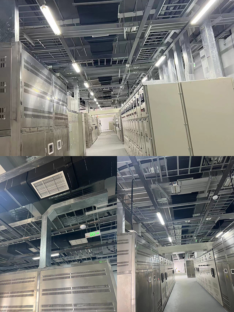 新能源工业厂房3200A母线送电一次成功